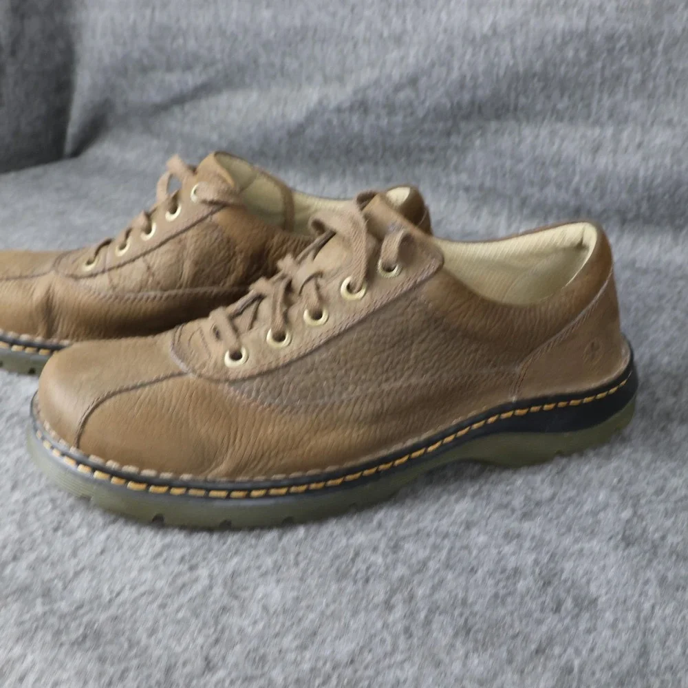 Dr. Martens John Shoes Mens Size 12 Brown Leather Lace Up Casual Sneakers